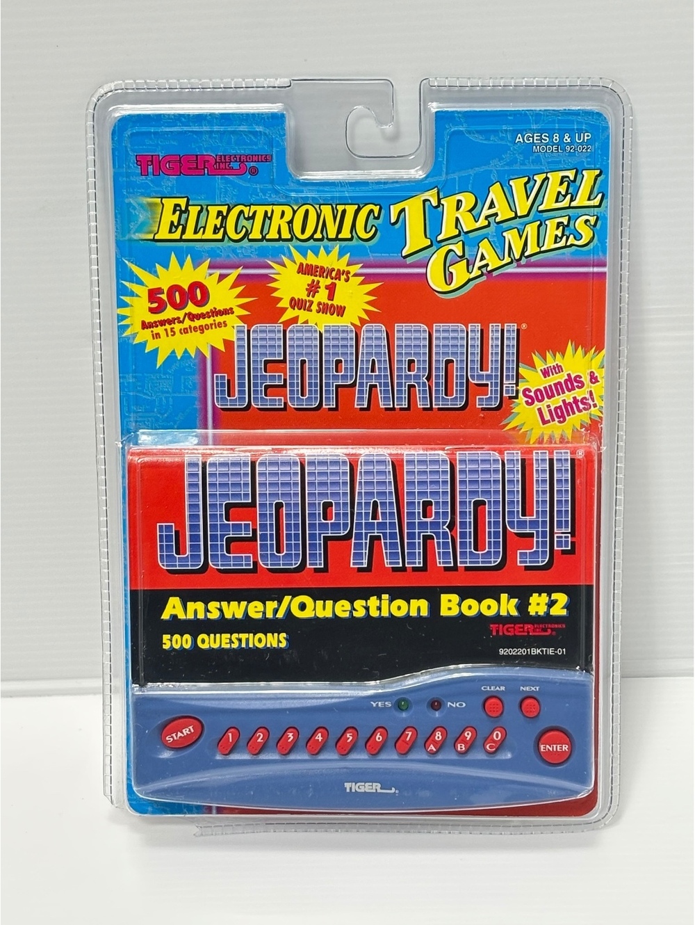 Tiger Electronics Jeopardy! Electronic Travel Game with Answer/Question Book #2,